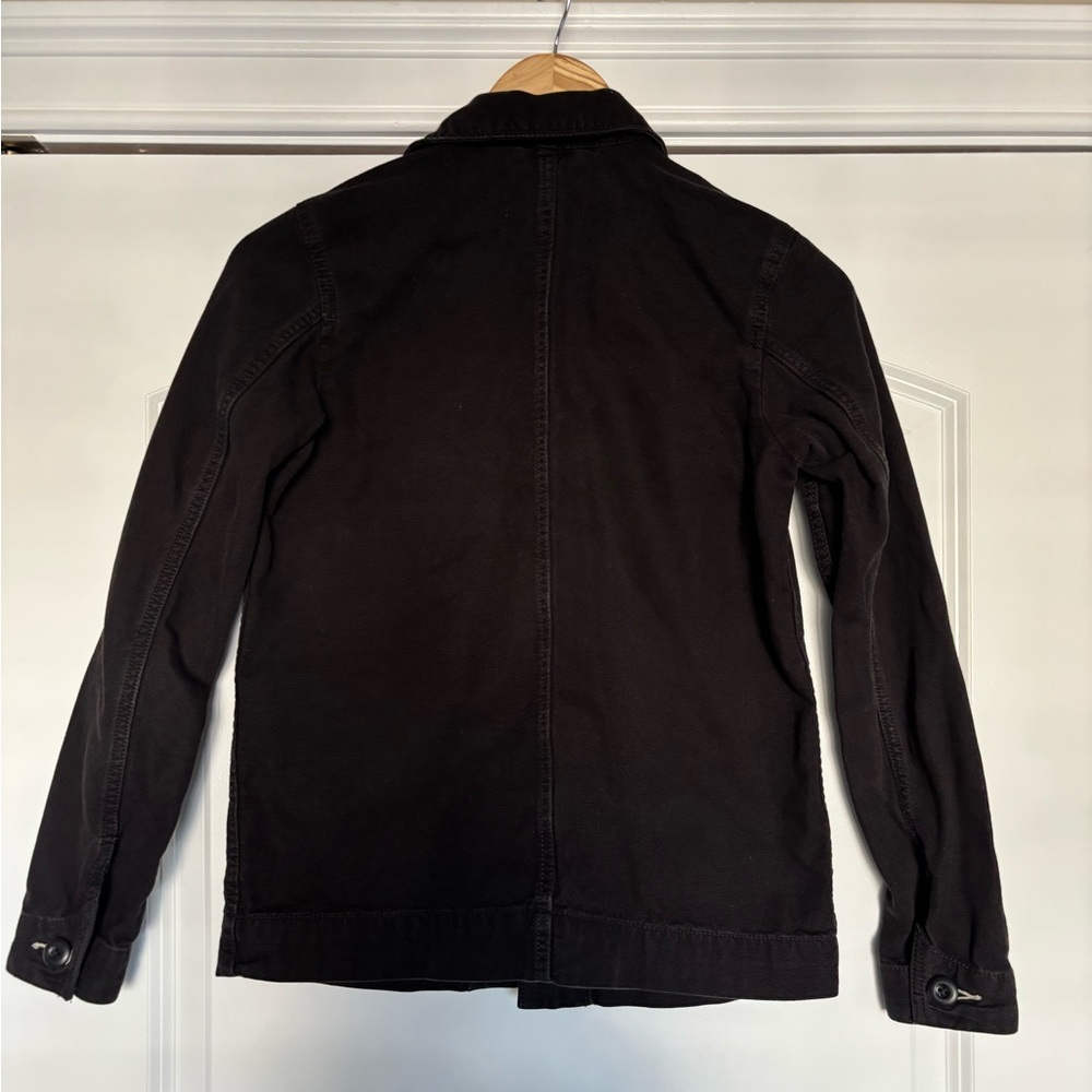 Everlane Cotton Canvas Chore Coat, Black/Charcoal, Classic, Buttoned,Women’s XXS - Picture 2 of 15